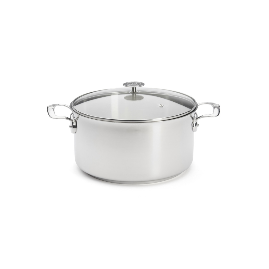 De Buyer 3427.28 - Olla con tapa MILADY 28 cm, acero inoxidable
