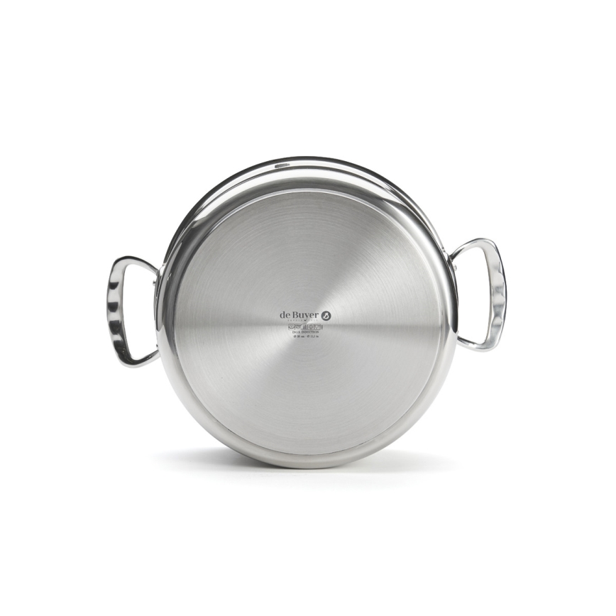 De Buyer 3427.28 - Olla con tapa MILADY 28 cm, acero inoxidable