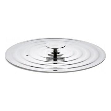 De Buyer 3460.02 - Tapa universal para sartenes bajas 20-24 cm, acero inoxidable