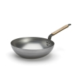 De Buyer 5717.28 - Sartén Wok MINERAL B BOIS, 28 cm