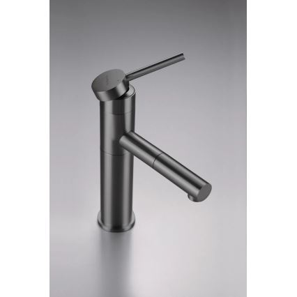 Deante BGE_D22M - Grifo de lavabo con cabezal extraíble ORA 22,9 cm titanio