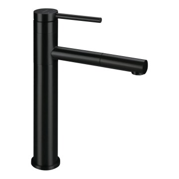 Deante BGE_N22K - Grifo de lavabo con ducha extraíble ORA 30,9 cm negro