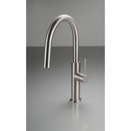 Deante BQJ_F62M - Grifo monomando de cocina EVORA en acero cepillado
