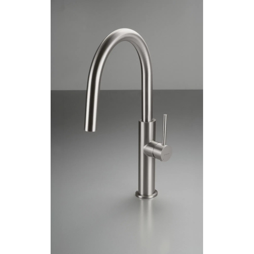 Deante BQJ_F62M - Grifo monomando de cocina EVORA en acero cepillado