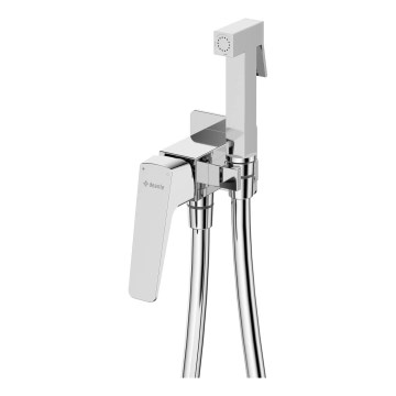 Deante BQL_034M - Grifo para bidé con ducha manual para instalación empotrada BLUR, cromo brillante