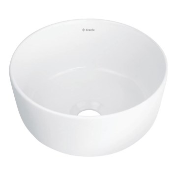 Deante CDJ_6U2S - Lavabo para encimera JASMIN diámetro 28 cm cerámica/blanco