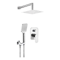 Deante NAC_09LP - Set de ducha con grifo empotrado ALPINIA, cromo brillante