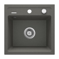Deante ZQZ_T103 - Fregadero de cocina ZORBA 44x44 cm granito/antracita