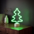 Decoración de mesa LED tipo neón en forma de árbol LED/2W/3xAA USB