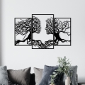 Decoración de pared 116x71 cm Árbol de la vida metal