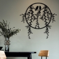 Decoración de pared 45x44 cm ramas metal