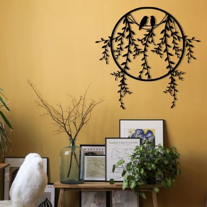 Decoración de pared 45x44 cm ramas metal