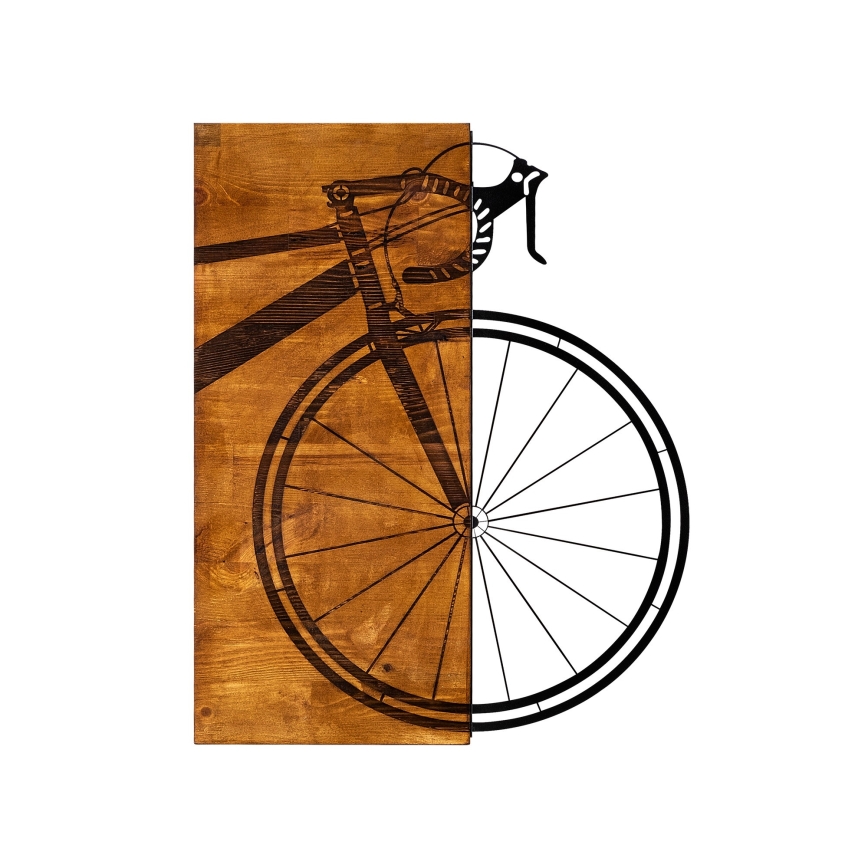 Decoración de pared 45x58 cm bike madera/metal