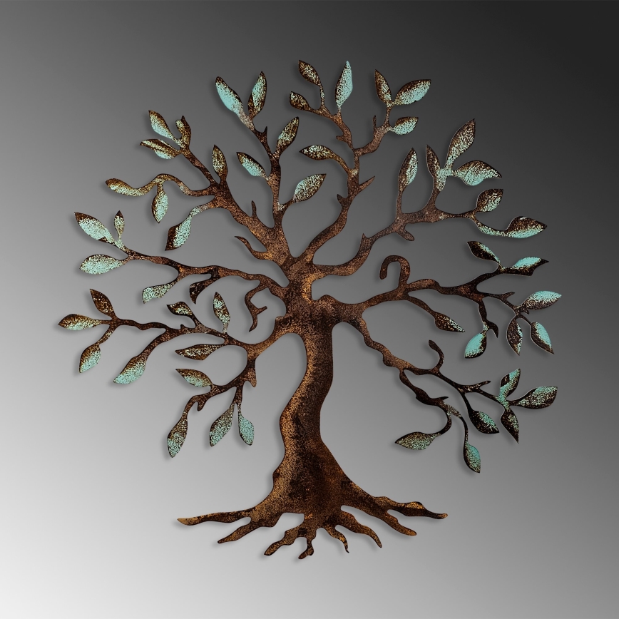 Decoración de pared 60x60 cm árbol metal