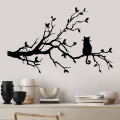 Decoración de pared 80x50 cm rama metal