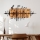 Decoración de pared 90x47 cm Notas madera/metal