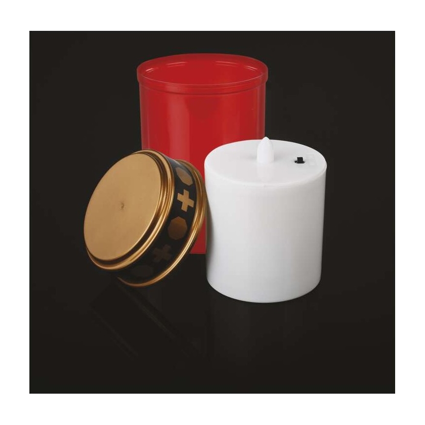 Decoración exterior LED/2xC IP44 roja