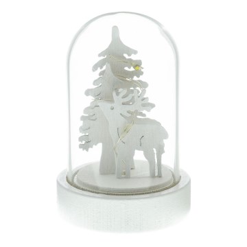 Decoración navideña LED/1xCR2032 blanco cálido