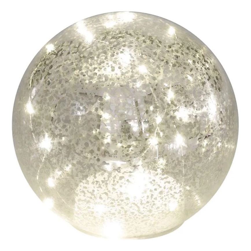 Decoración navideña LED 20xLED/3xAA bola diámetro 15 cm