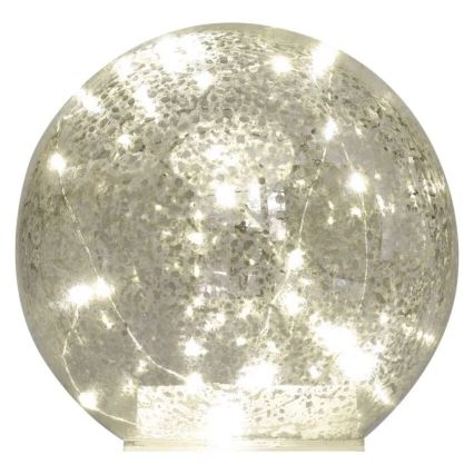 Decoración navideña LED 20xLED/3xAA bola diámetro 15 cm