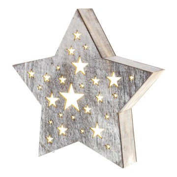 Decoración navideña LED, 2x AAA, blanco cálido