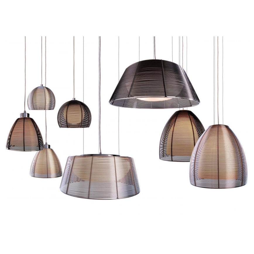 Deko-Light 342031 - Lámpara colgante FILO 3xE27/60W/230V diá. 39 cm plata