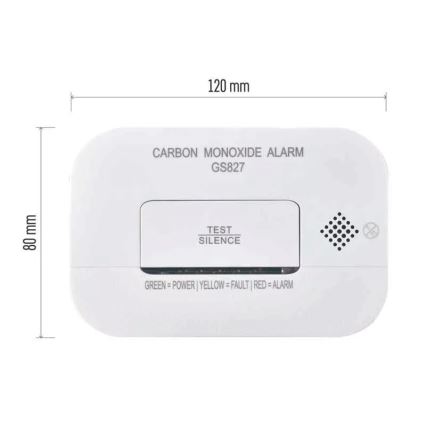 Detector de monóxido de carbono 2xAA