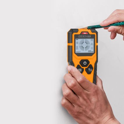 Detector digital multifunción 9V 1x6LR61 IP54 naranja
