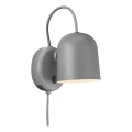 DFTP by Nordlux - Aplique de pared orientable con puerto USB ANGLE 1xGU10/25W/230V gris