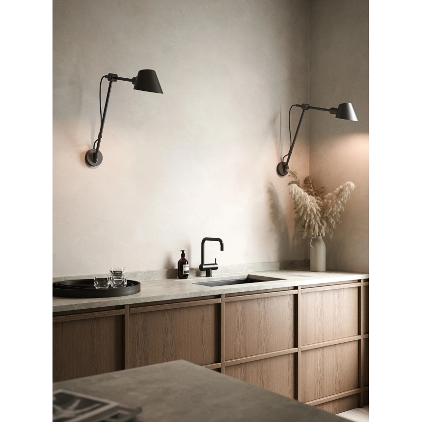 DFTP by Nordlux - Aplique de pared STAY 1xE27/60W/230V negro