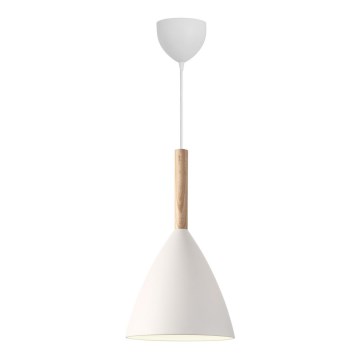 DFTP by Nordlux - Lámpara colgante PURE 1xE27/40W/230V diá. 20 cm blanco/ceniza