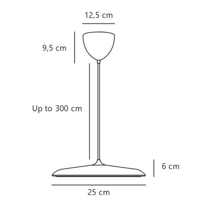 DFTP by Nordlux - Lámpara LED colgante regulable con cable ARTIST LED/14W/230V 3000K