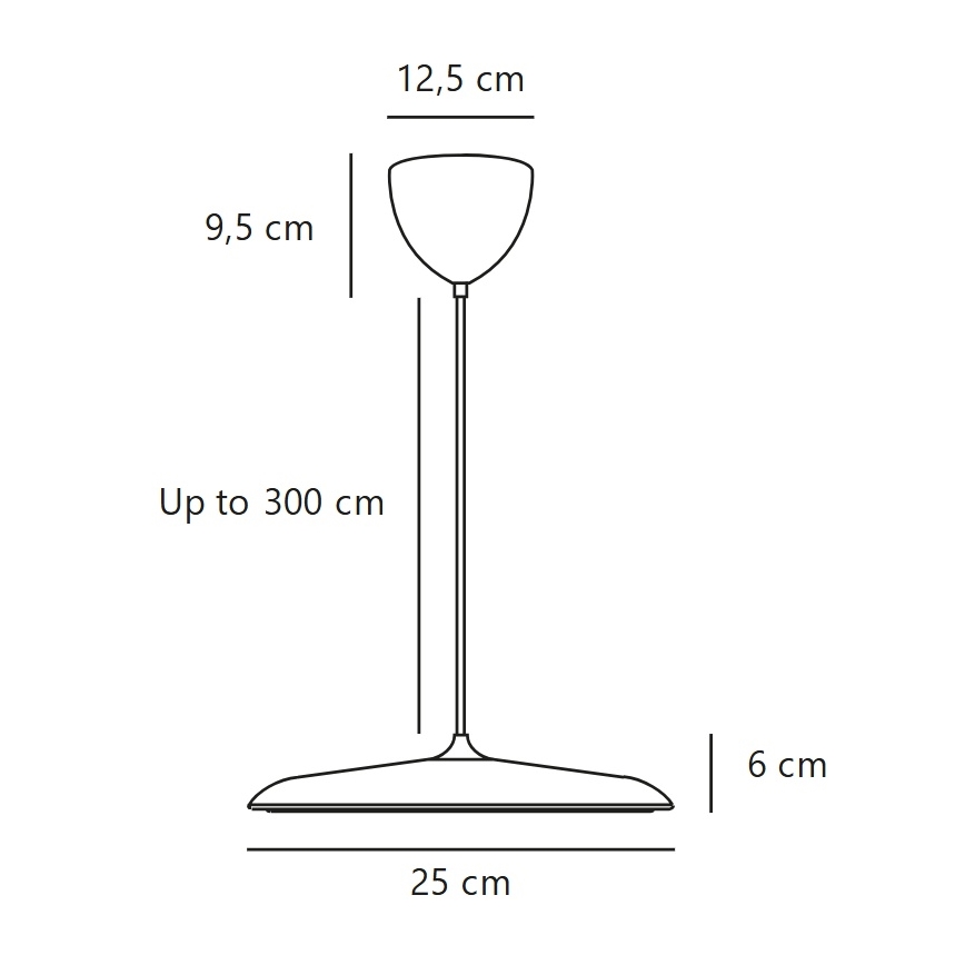 DFTP by Nordlux - Lámpara LED colgante regulable con cable ARTIST LED/14W/230V 3000K