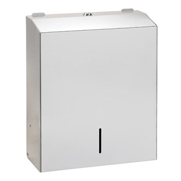 Dispensador de toallas 28x35 cm acero inoxidable/plateado