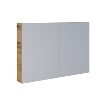 Dřevojas - Armario de baño con espejo NEXI 100x68 cm roble