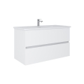 Dřevojas - Mueble de baño con lavabo BANO 100x47 cm blanco