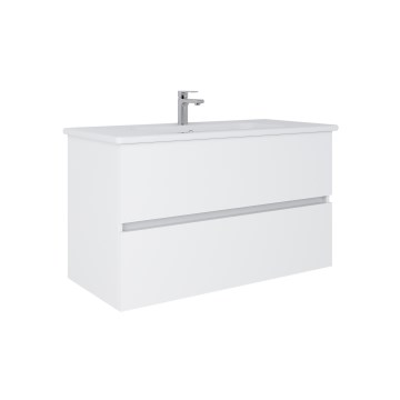 Dřevojas - Mueble de baño con lavabo BANO 100x47 cm blanco