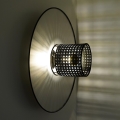 Duolla - Aplique TOKYO RATTAN 1xE27/15W/230V diá. 50 cm plata/negro