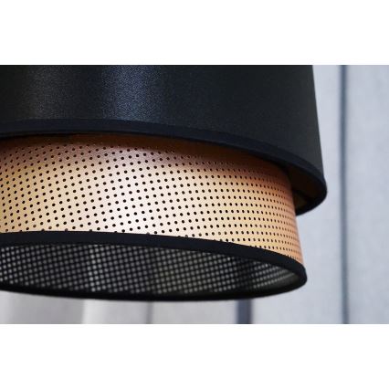 Duolla - Lámpara colgante BELL SHINY 1xE27/15W/230V diá. 25 cm negro/cobre