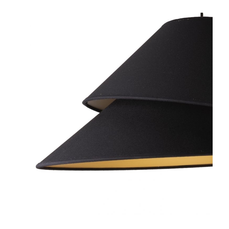 Duolla - Lámpara colgante COCO 1xE27/40W/230V diá. 50 cm negro