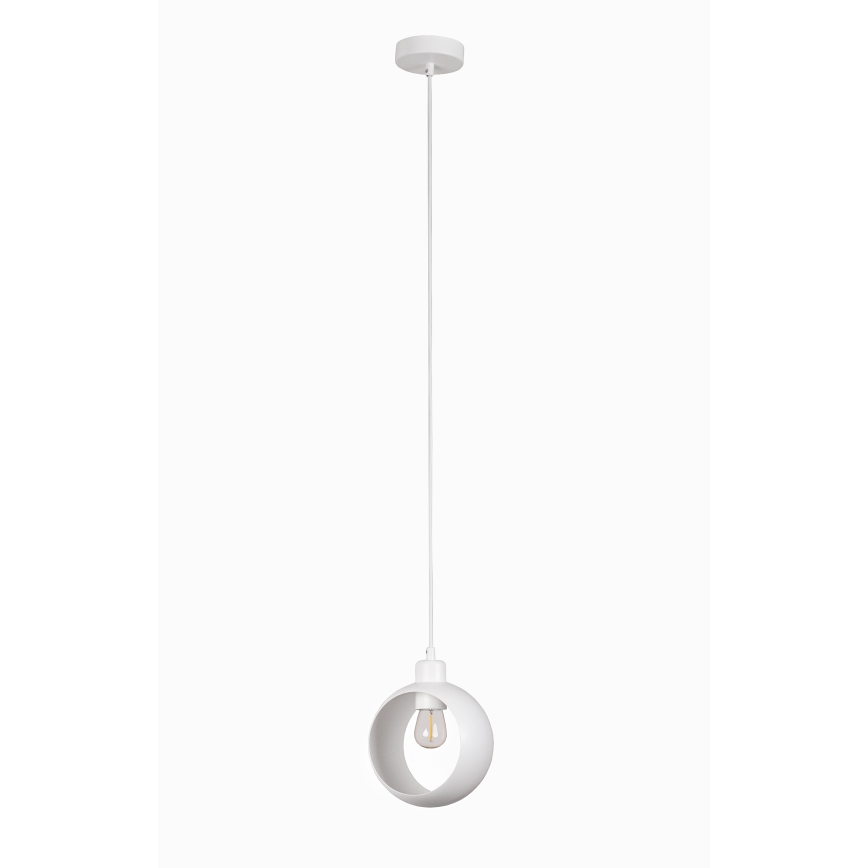 Duolla - Lámpara colgante con cable IRONLINE 1xE27/15W/230V blanca
