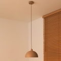 Duolla - Lámpara colgante con cable IRONLINE 1xE27/15W/230V Ø 27 cm beige/cobre