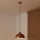 Duolla - Lámpara colgante con cable IRONLINE 1xE27/15W/230V Ø 27 cm cobre/negro