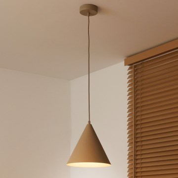 Duolla - Lámpara colgante con cable IRONLINE 1xG9/3W/230V Ø 25 cm beige