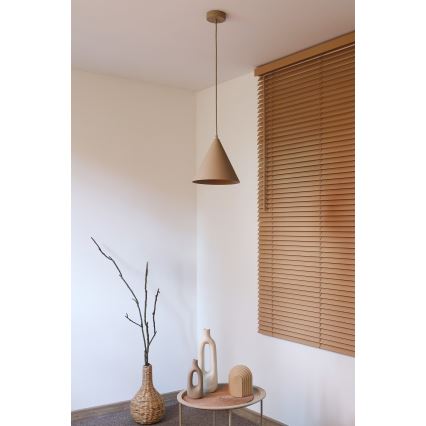 Duolla - Lámpara colgante con cable IRONLINE 1xG9/3W/230V Ø 25 cm beige