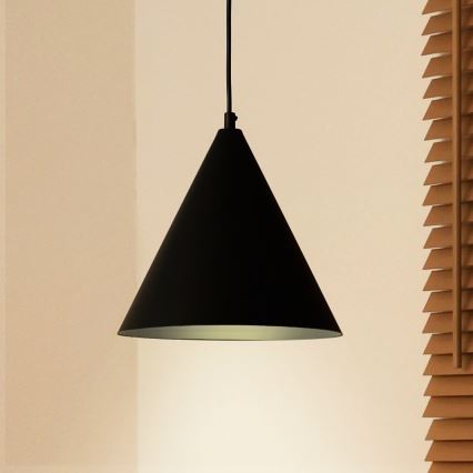 Duolla - Lámpara colgante con cable IRONLINE 1xG9/3W/230V Ø 25 cm negra