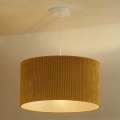 Duolla - Lámpara colgante CORDUROY 1xE27/15W/230V diá. 40 cm amarillo