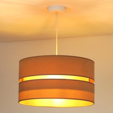 Duolla - Lámpara colgante DUO 1xE27/15W/230V diá. 40 cm beige