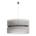 Duolla - Lámpara colgante DUO 1xE27/15W/230V diá. 40 cm gris