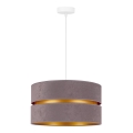 Duolla - Lámpara colgante DUO 1xE27/15W/230V diá. 40 cm gris